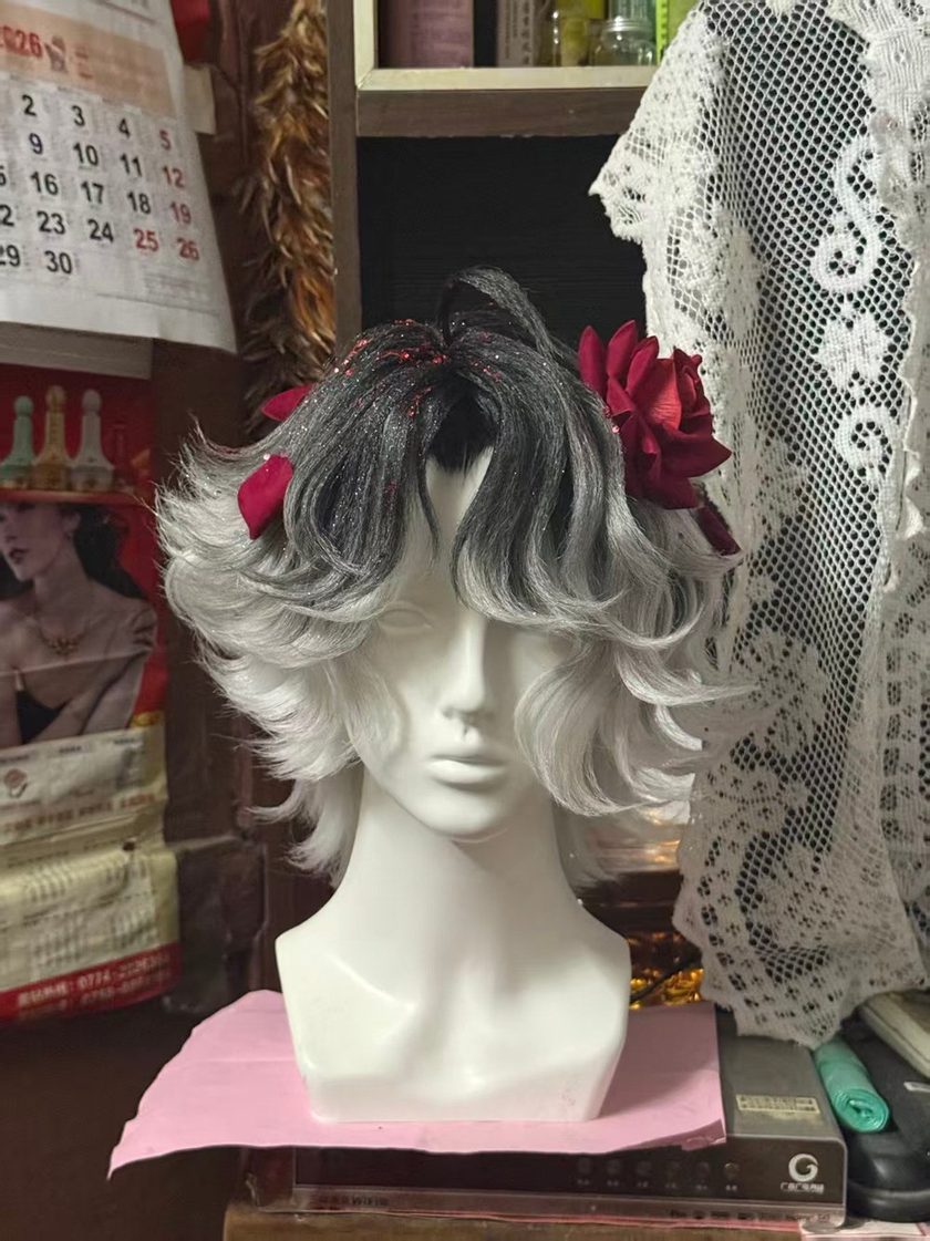 假发定做 · 银黑